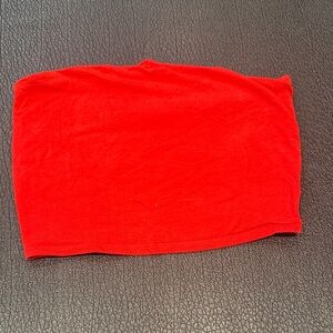 Garage Red Strapless Tube Top